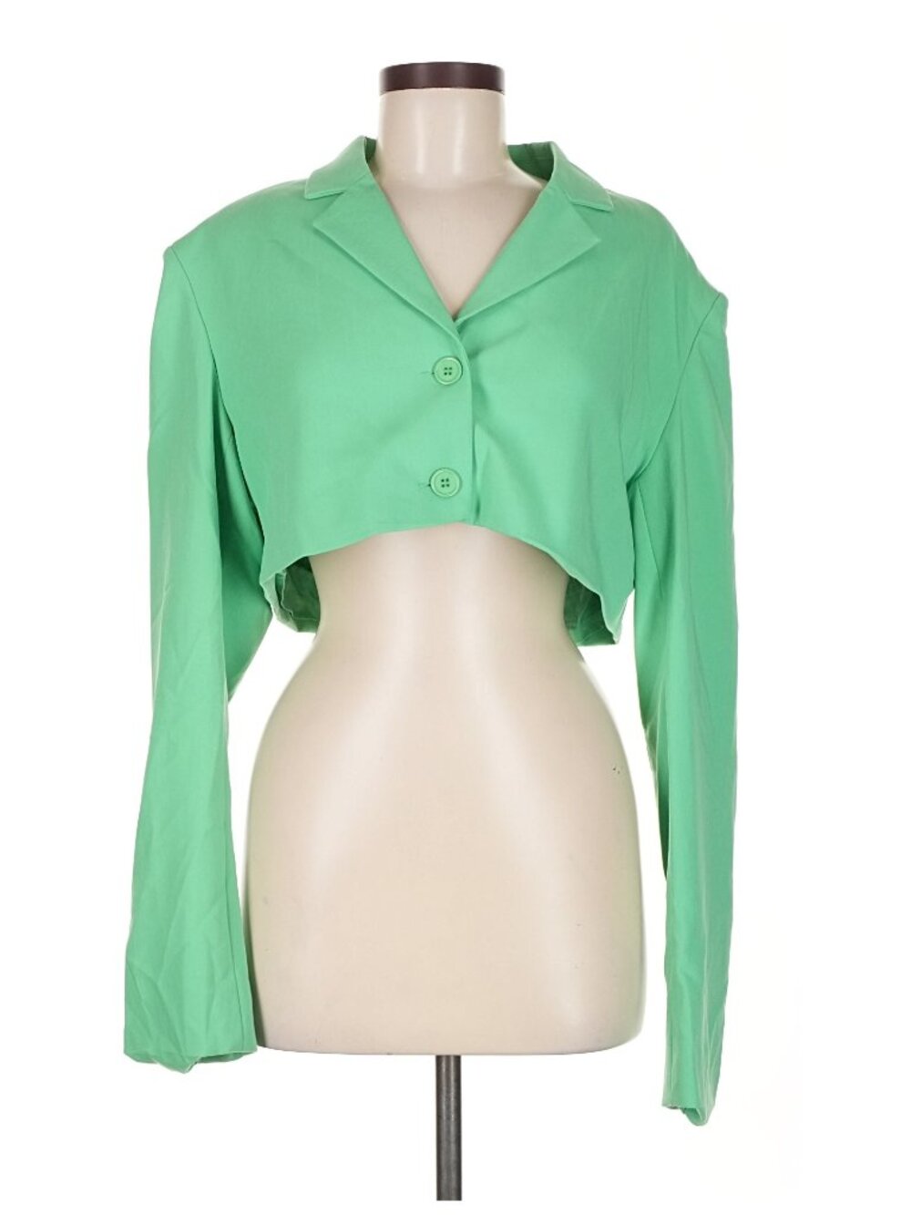 WeWoreWhat Danielle Bernstein Cropped Blazer in Green